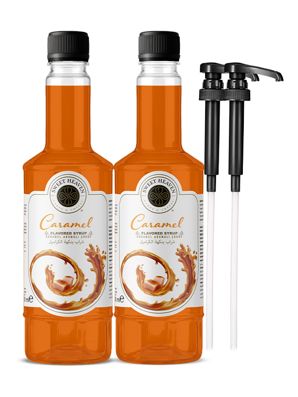 Karamel Kahve Şurubu 700ML 2 Adet - Pompa Hediye